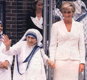Mother Teresa and Princess Diana in New York